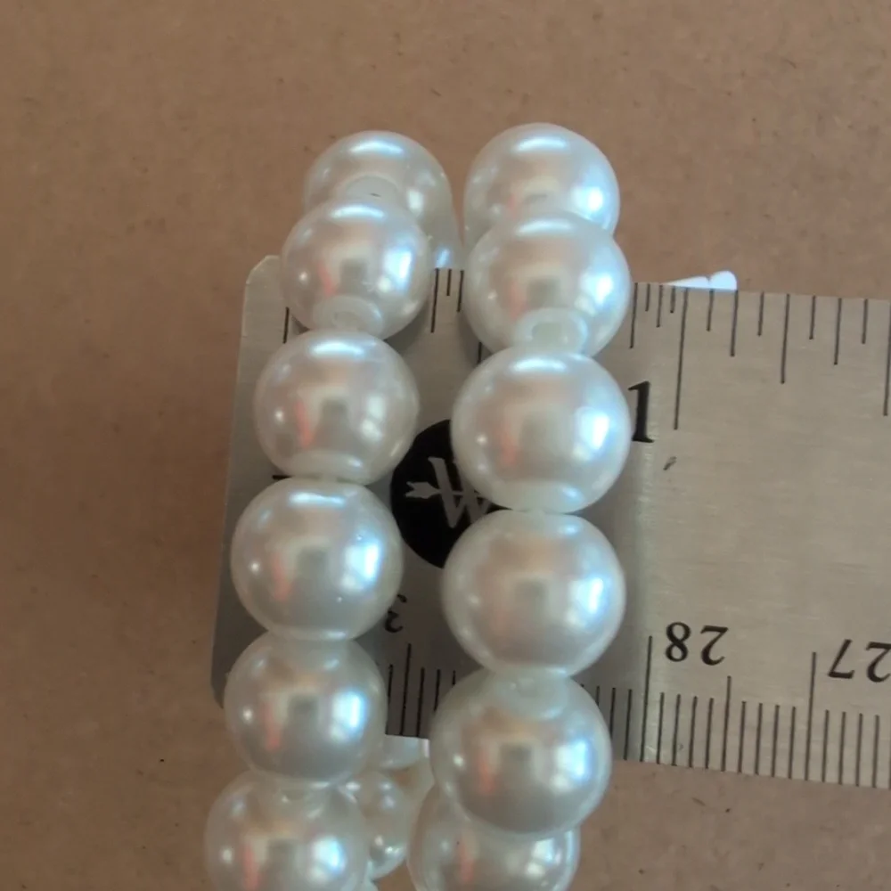 Elegant Faux Pearl Bracelet set